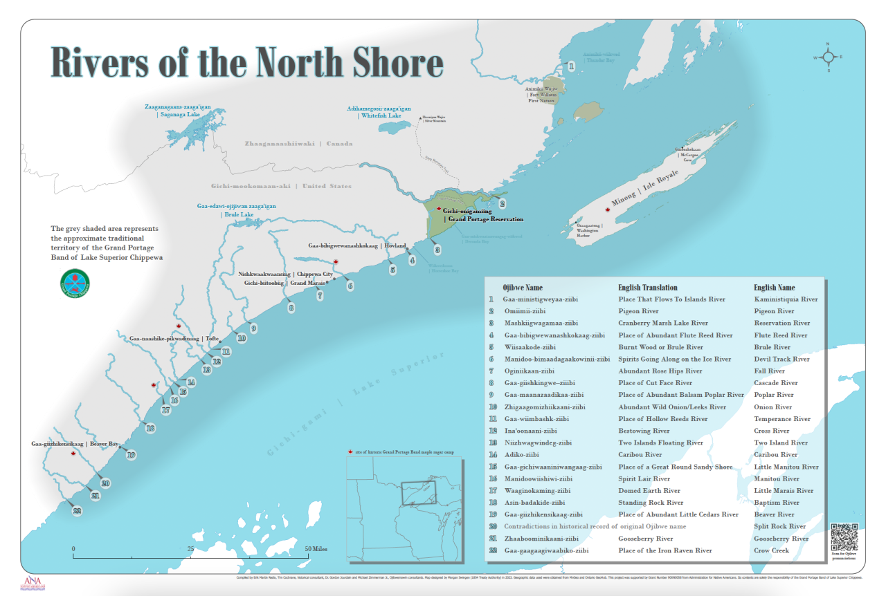 Rivers of the North Shore Map